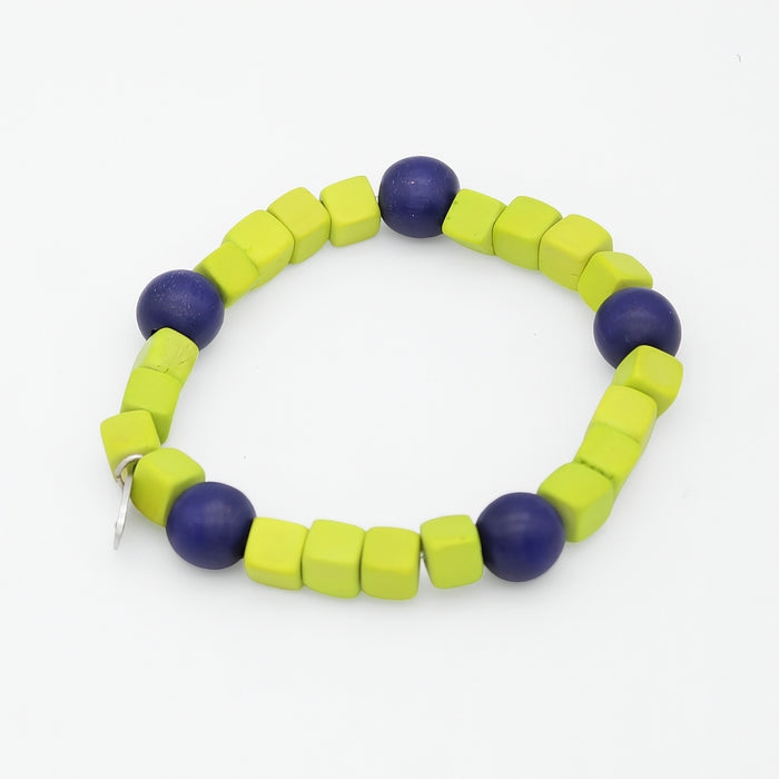 Lime Simply Square Stretch Bracelet