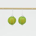 Lime Thread Wrapped Earring - Sylca Designs - Chunky Jewelry