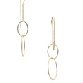 Loop Hooks Gold crafted in premium gold vermeil over 925 sterling silver with elegant looped hook earring design.