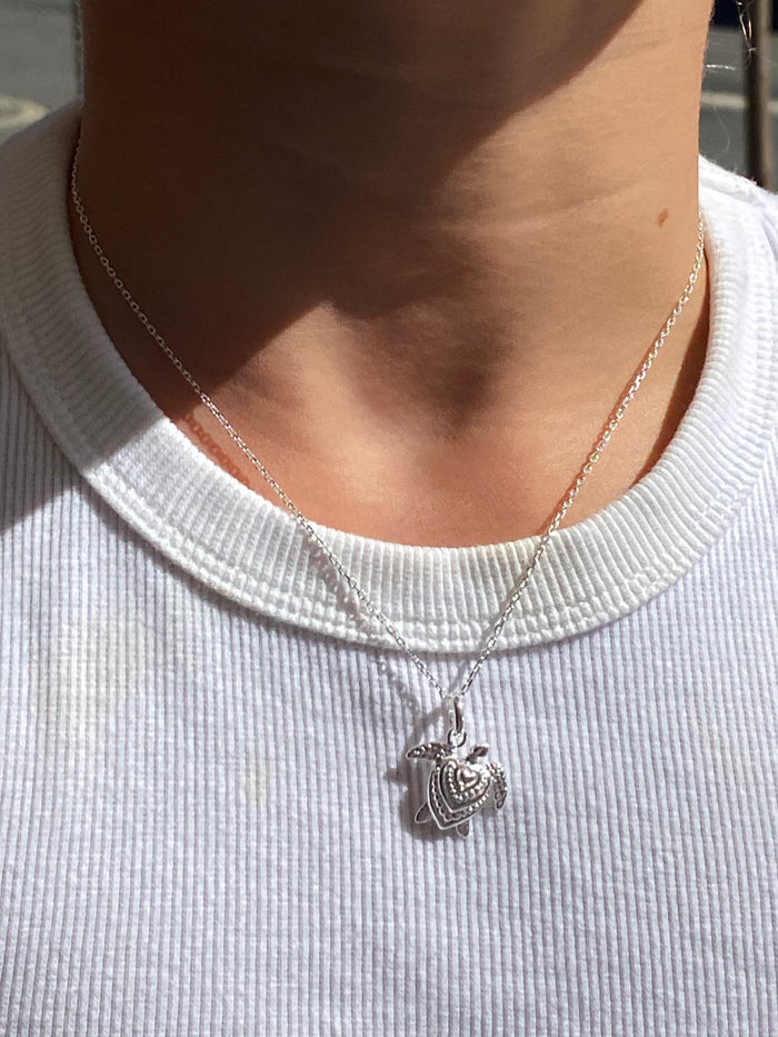 Love Turtle Pendant Silver
