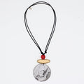 Luna Marbled Wood Pendant Necklace