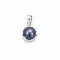 Mabe Blue Pearl Pendant 10mm sterling silver with blue freshwater pearl by Lush Designs Jewellery Australia