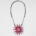 Magenta Amaya Flower Statement Necklace - Sylca Designs - Chunky Jewelry