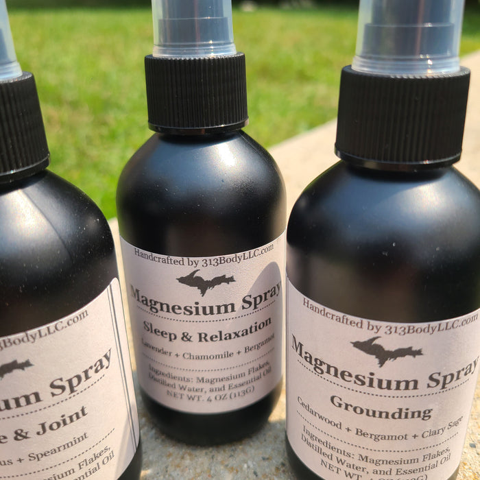 Magnesium Oil Spray - 4 Essential Oil Blends
