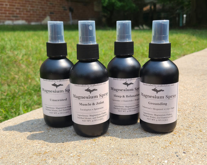 Magnesium Oil Spray - 4 Essential Oil Blends