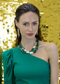 Malachite & Baroque Pearl Necklace CN041 - FARRA