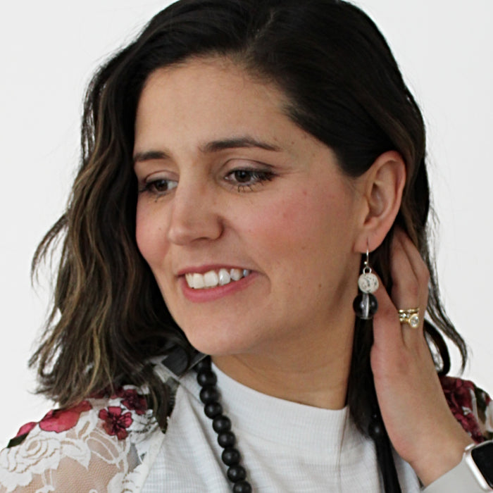 Marble Belinda Earrings - Sylca Designs - Chunky Jewelry