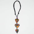 Mariee Multi Color Circles Heart Pendant - Sylca Designs - Chunky Jewelry