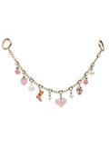 Meaningful Freshwater Pearls & Rose Quartz Chain Bag Charm