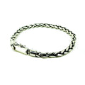 Sterling silver mens chain bracelet heavy woven link 925 silver Australian jewellery