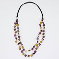 Merlot Lia Floating Bead Necklace - Sylca Designs - Chunky Jewelry