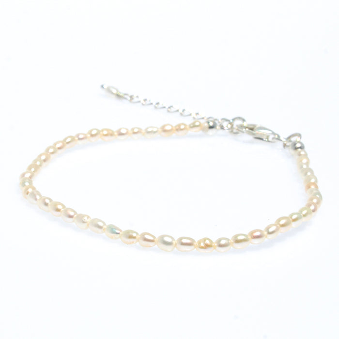 Mermaids Treasure Pearl Bracelet Silver crafted in premium 925 sterling silver featuring genuine freshwater pearls in a timeless coastal-inspired bracelet design.
