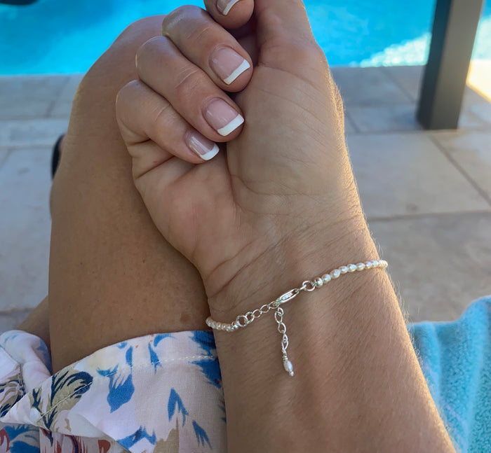 Rice pearl bracelet