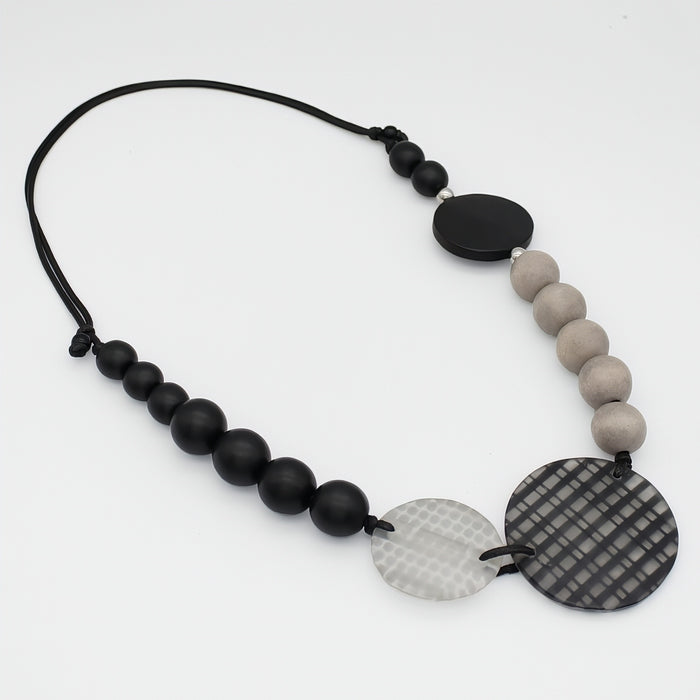 Midnight Layers Necklace - Sylca Designs - Chunky Jewelry