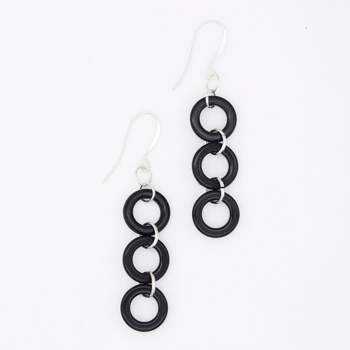Midnight Link Statement Earrings