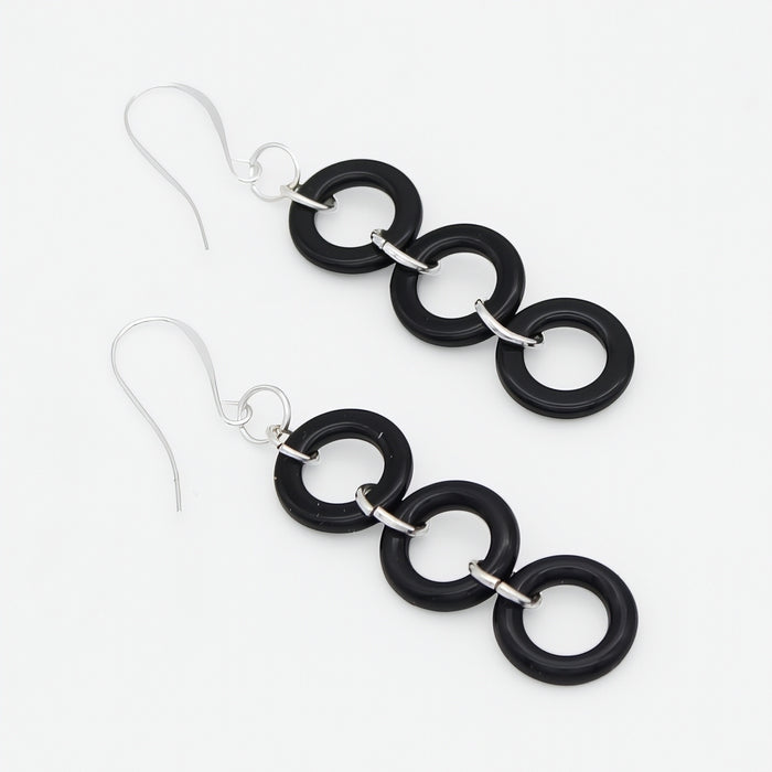 Midnight Link Statement Earrings