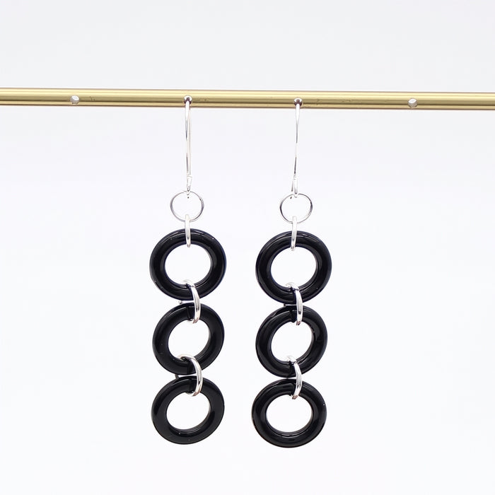 Midnight Link Statement Earrings