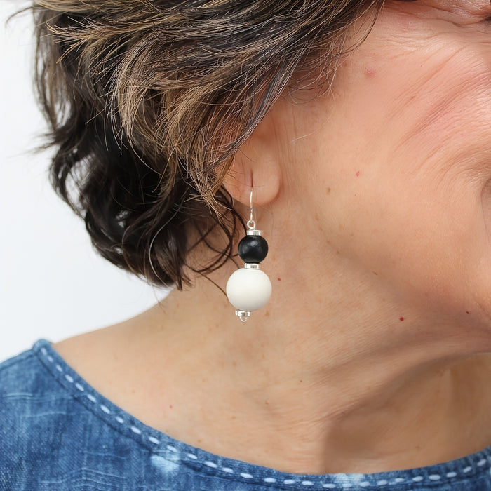 Midnight Moon Dangle Earring - Sylca Designs - Chunky Jewelry