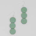 Mint Triple Bead Kira Earring - Sylca Designs - Chunky Jewelry