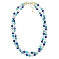 Mix Colors Double Strands Gemstone Necklace HN003 - FARRA