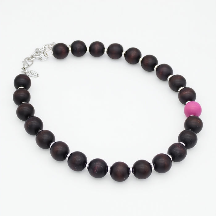 Mocha Magenta Statement Necklace