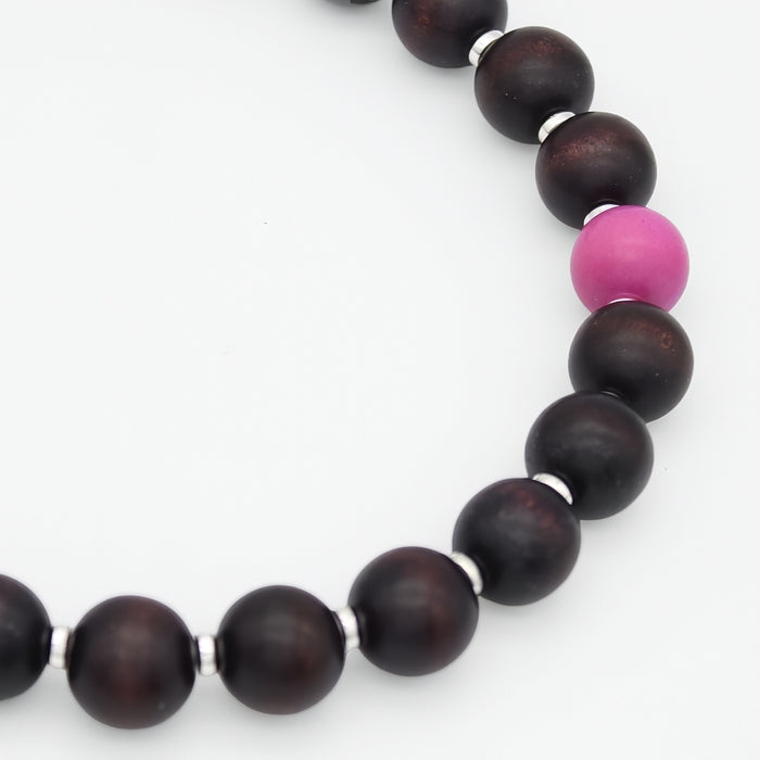 Mocha Magenta Statement Necklace