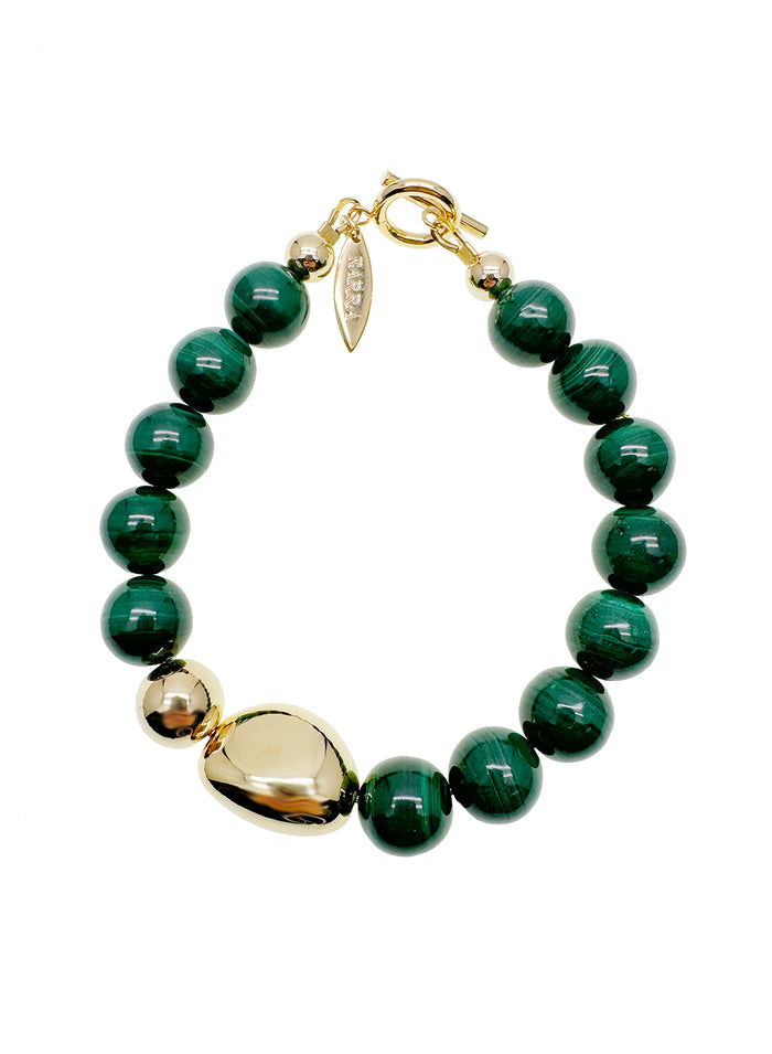 Modern Style Malachite Minimalist Bracelet JB016 - FARRA