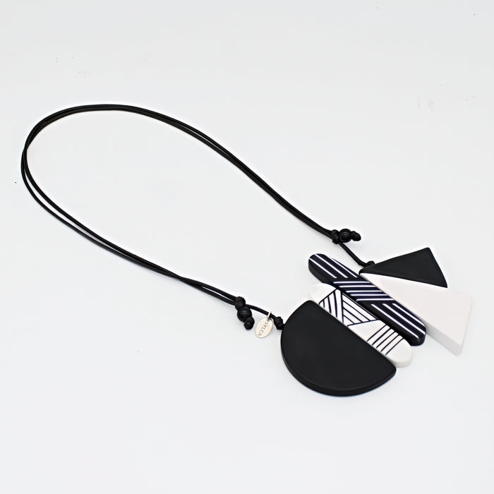 Monochromatic Ameli Pendant Necklace - Sylca Designs - Chunky Jewelry