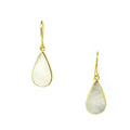 Large gold vermeil pearl drop earrings inspired by morning dew and coastal Australian style