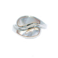 silver mother of pearl ring