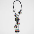 Multi Circles of Ribbon Fiona Necklace - Sylca Designs - Chunky Jewelry