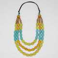 Multi Color Block Maya Necklace - Sylca Designs - Chunky Jewelry