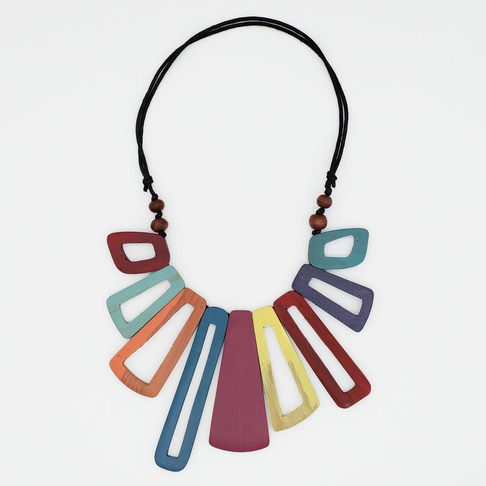 Multi Color Boho Bloom Necklace - Sylca Designs - Chunky Jewelry