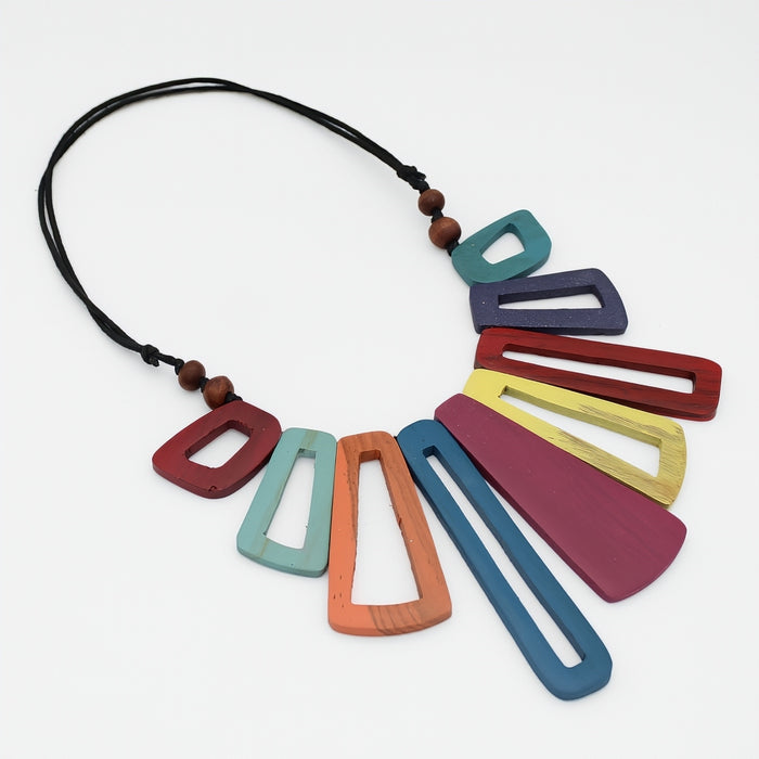 Multi Color Boho Bloom Necklace - Sylca Designs - Chunky Jewelry