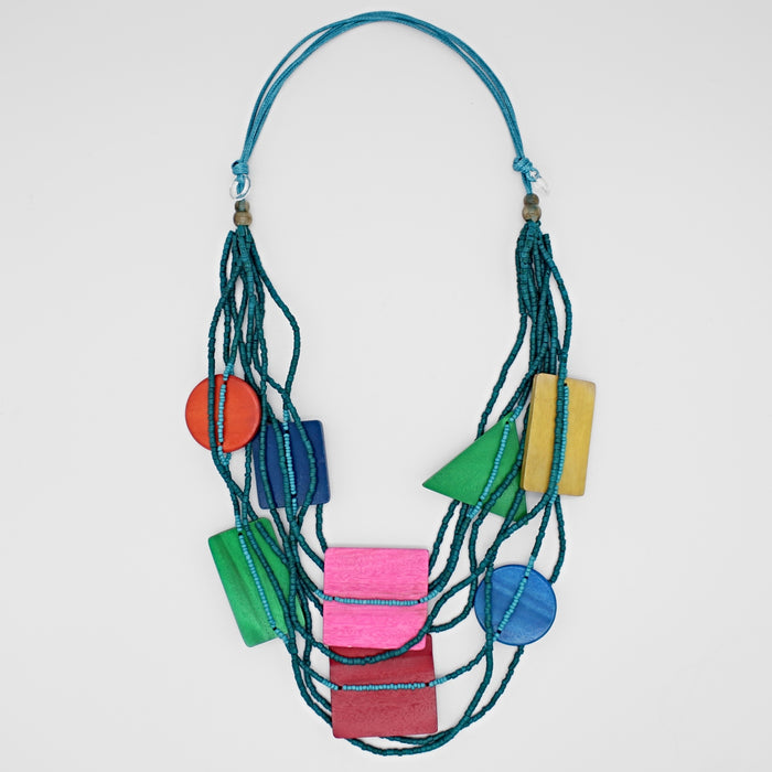 Multi Color Ginny Necklace - Sylca Designs - Chunky Jewelry