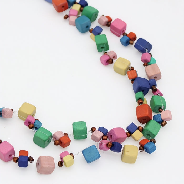 Multi Color Lia Floating Bead Necklace