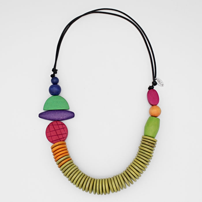 Multi Contemporary Phoenix Necklace - Sylca Designs - Chunky Jewelry