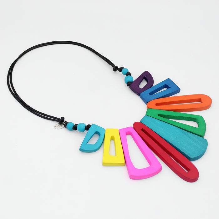 Multi Hues Boho Bloom Necklace