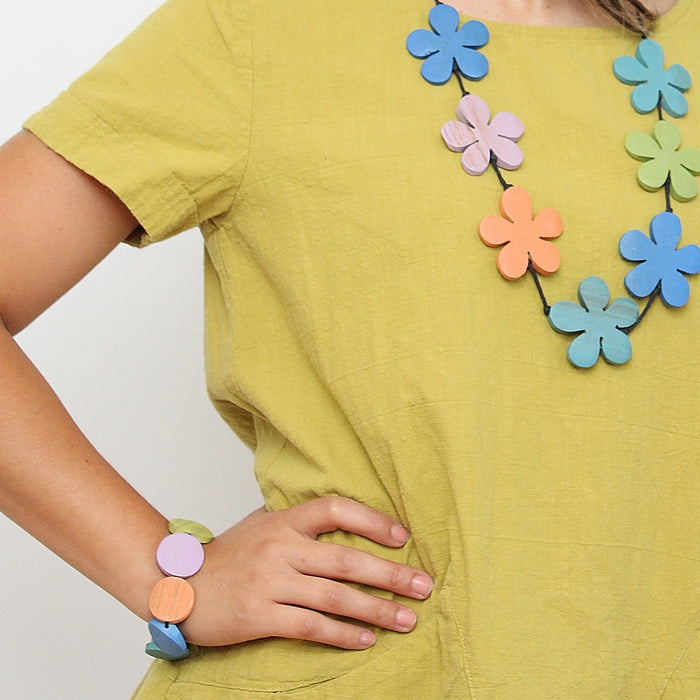 Multi Pastel Charmaine Bracelet - Sylca Designs - Chunky Jewelry