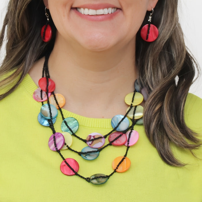 Multi Sky Dream Bib Necklace