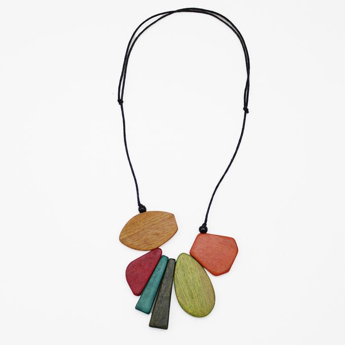 Multicolor Bib Alexis Necklace - Sylca Designs - Chunky Jewelry