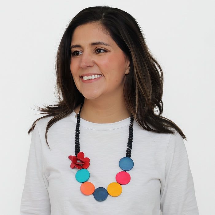 Multicolor Jardin Necklace - Sylca Designs - Chunky Jewelry