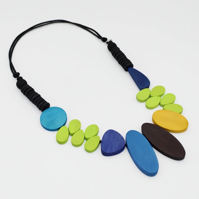 Multicolor Vale Lyrical Necklace - Sylca Designs - Chunky Jewelry
