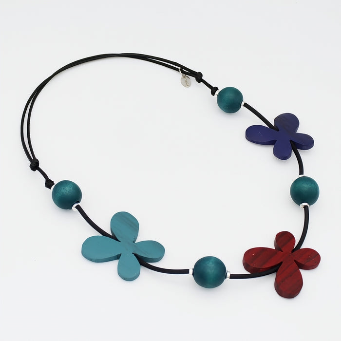 Multicolor Woodland Whisper Necklace - Sylca Designs - Chunky Jewelry