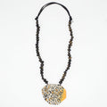 Mustard Cheetah Pendant Necklace