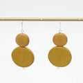 Mustard Double Bead Sarah Earrings