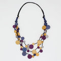 Mustard Multi Strand Millie Necklace - Sylca Designs - Chunky Jewelry