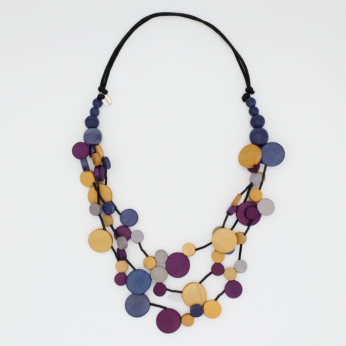 Mustard Multi Strand Millie Necklace - Sylca Designs - Chunky Jewelry