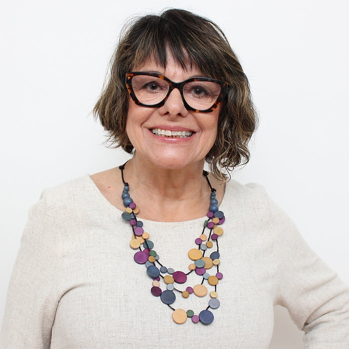 Mustard Multi Strand Millie Necklace - Sylca Designs - Chunky Jewelry