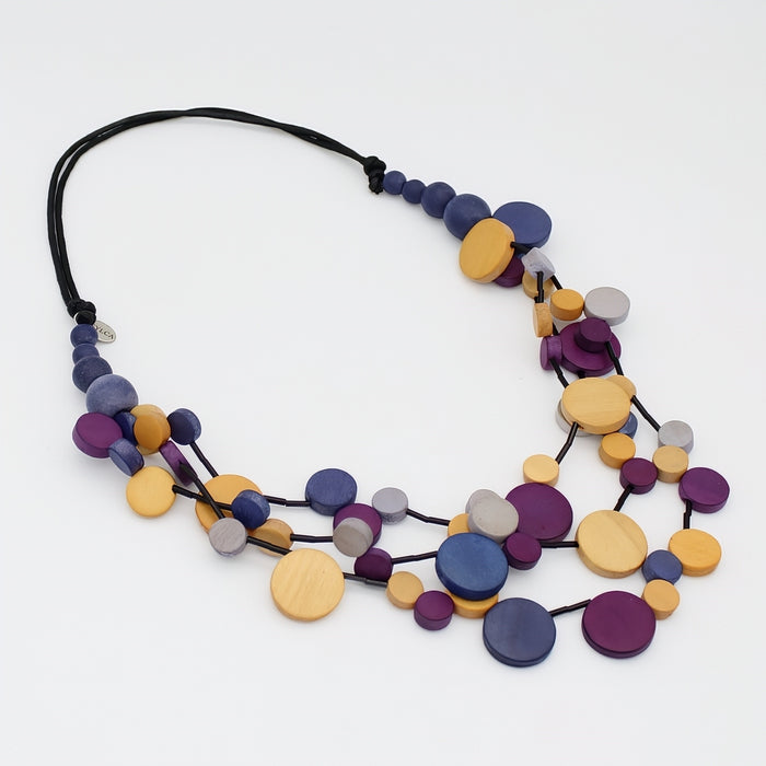 Mustard Multi Strand Millie Necklace - Sylca Designs - Chunky Jewelry